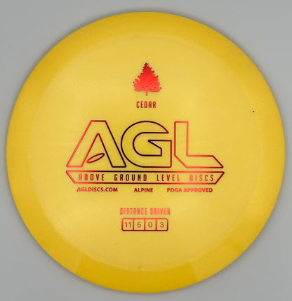 AGL Discs - Mustard Alpine Cedar (AGL Bar Stamp)