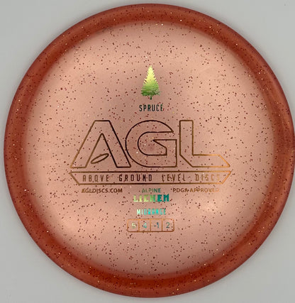 AGL Discs - Burnt Orange Alpine Lichen Spruce (AGL Bar Stamp)