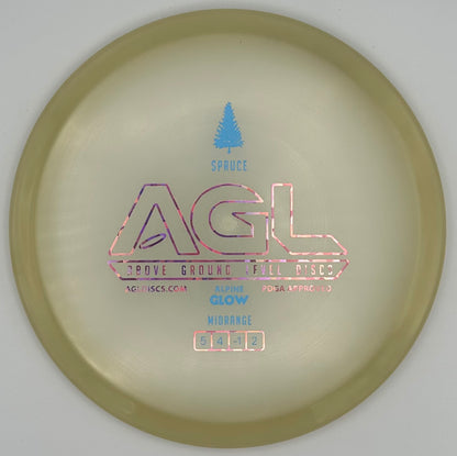 AGL Discs - Honeyed Alpine Glow Spruce (AGL Bar Stamp)