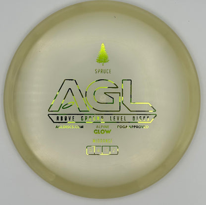 AGL Discs - Honeyed Alpine Glow Spruce (AGL Bar Stamp)