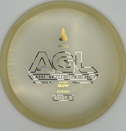 AGL Discs - Honeyed Alpine Glow Spruce (AGL Bar Stamp)