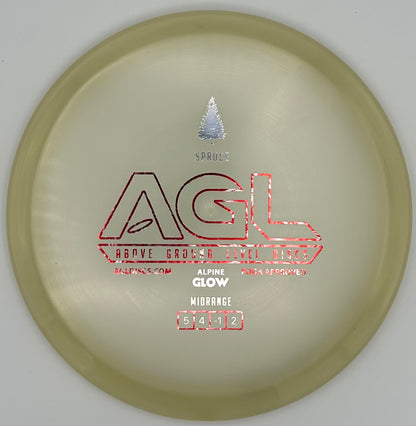 AGL Discs - Honeyed Alpine Glow Spruce (AGL Bar Stamp)