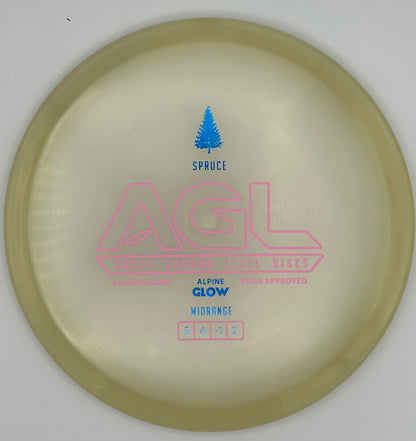 AGL Discs - Honeyed Alpine Glow Spruce (AGL Bar Stamp)