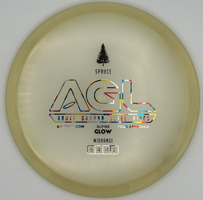 AGL Discs - Honeyed Alpine Glow Spruce (AGL Bar Stamp)