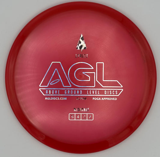 AGL Discs - Reddish Alpine Spruce (AGL Bar Stamp)