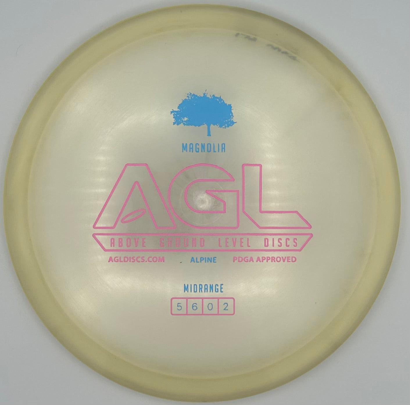 AGL Discs - Clearly Alpine Magnolia (AGL Bar Stamp)