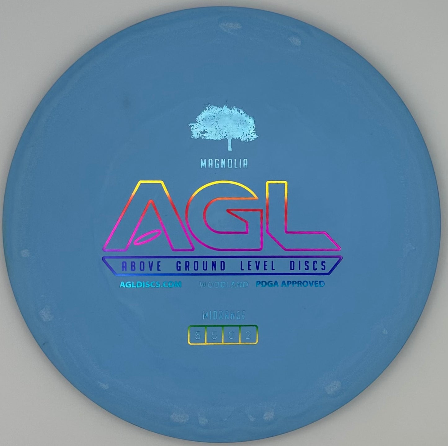 AGL Discs - Moody Blue Woodland Magnolia (AGL Bar Stamp)