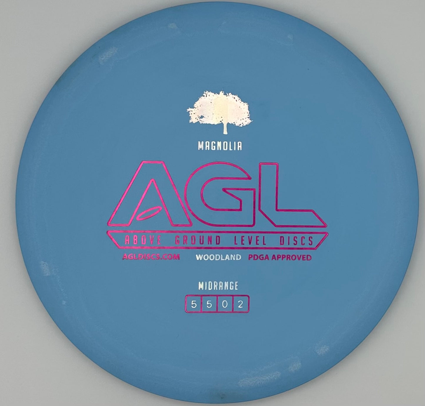 AGL Discs - Moody Blue Woodland Magnolia (AGL Bar Stamp)