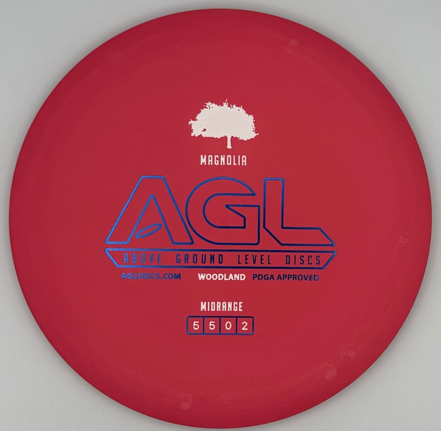 AGL Discs - "In the Red" Woodland Magnolia (AGL Bar Stamp)