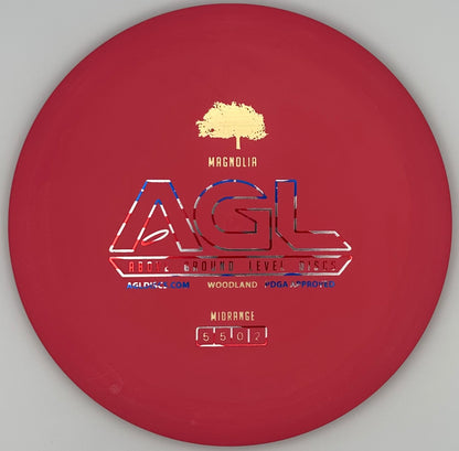 AGL Discs - "In the Red" Woodland Magnolia (AGL Bar Stamp)