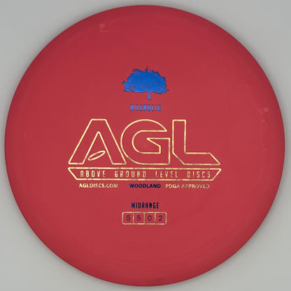 AGL Discs - "In the Red" Woodland Magnolia (AGL Bar Stamp)