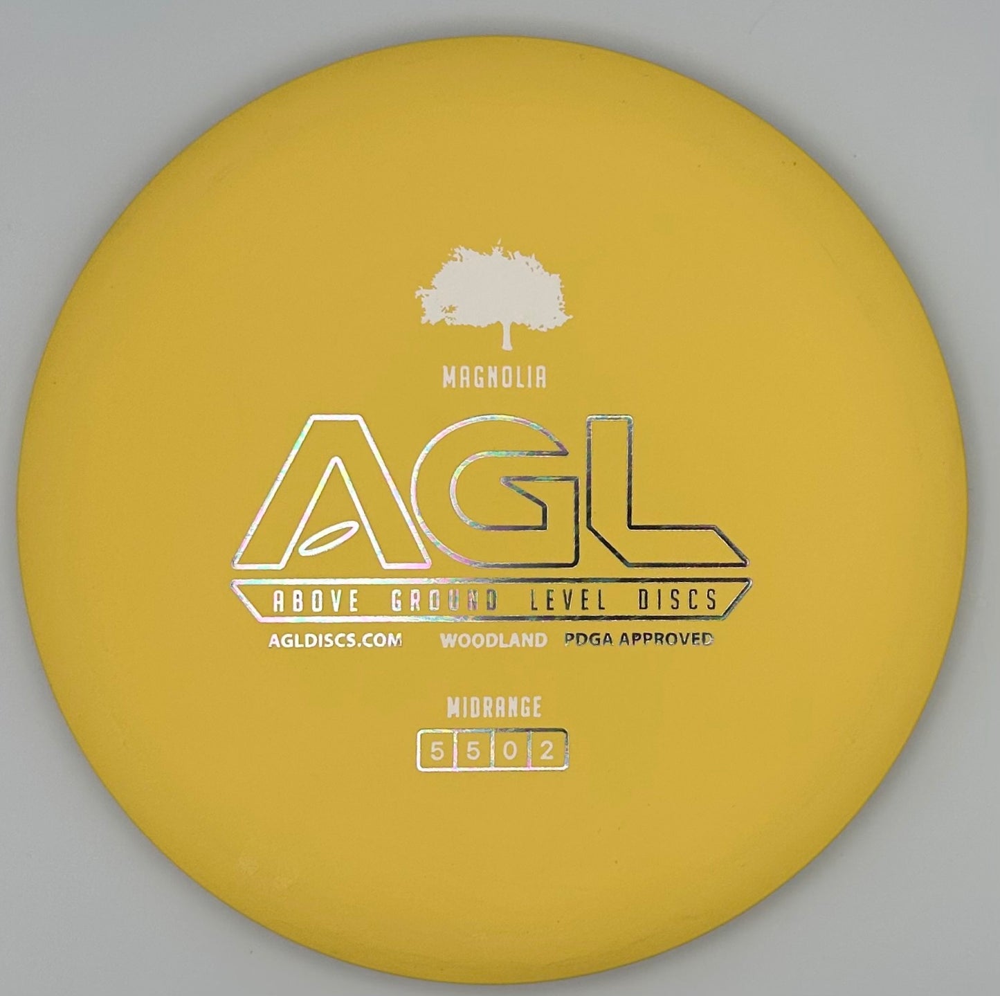 AGL Discs - Summer Lemon Yellow Woodland Magnolia (AGL Bar Stamp)