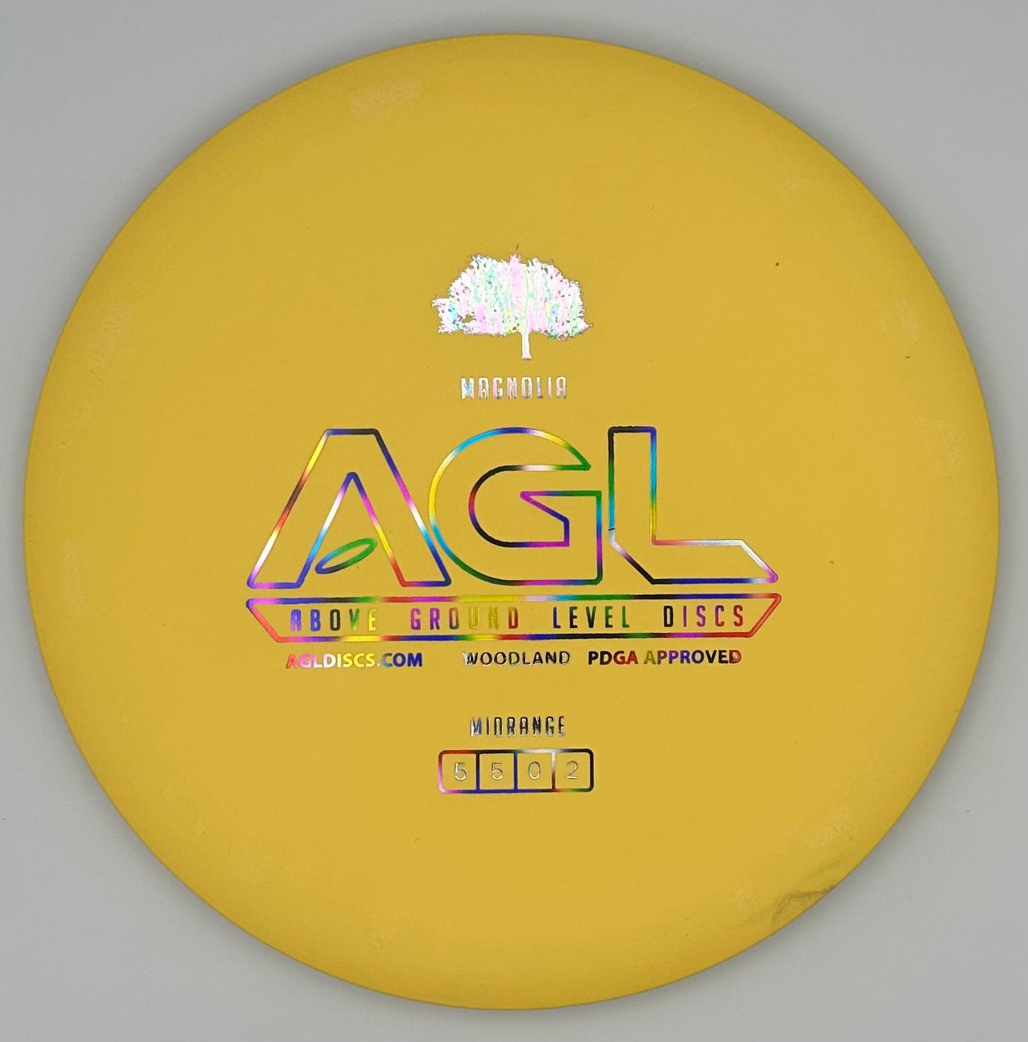 AGL Discs - Summer Lemon Yellow Woodland Magnolia (AGL Bar Stamp)