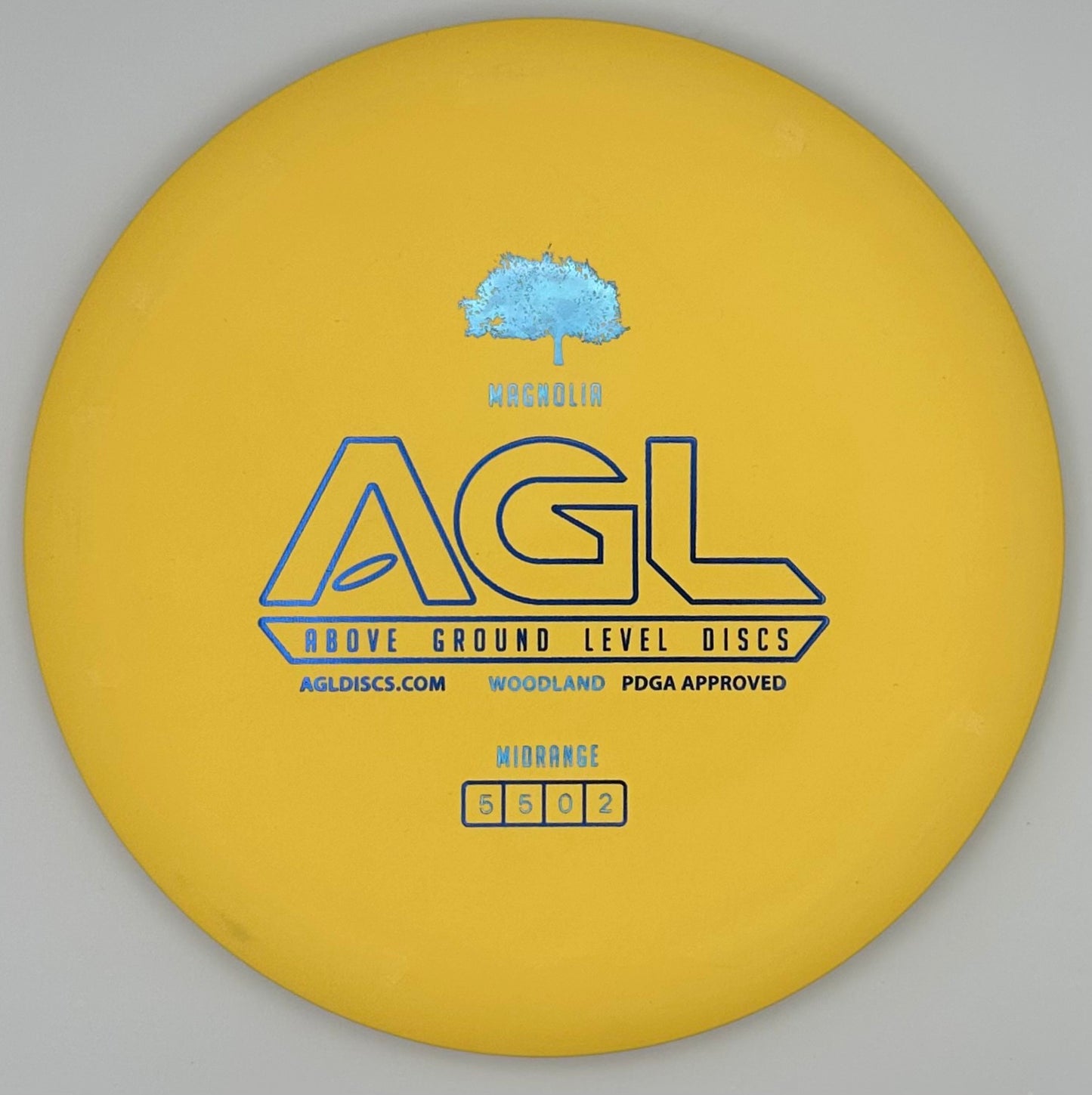 AGL Discs - Summer Lemon Yellow Woodland Magnolia (AGL Bar Stamp)