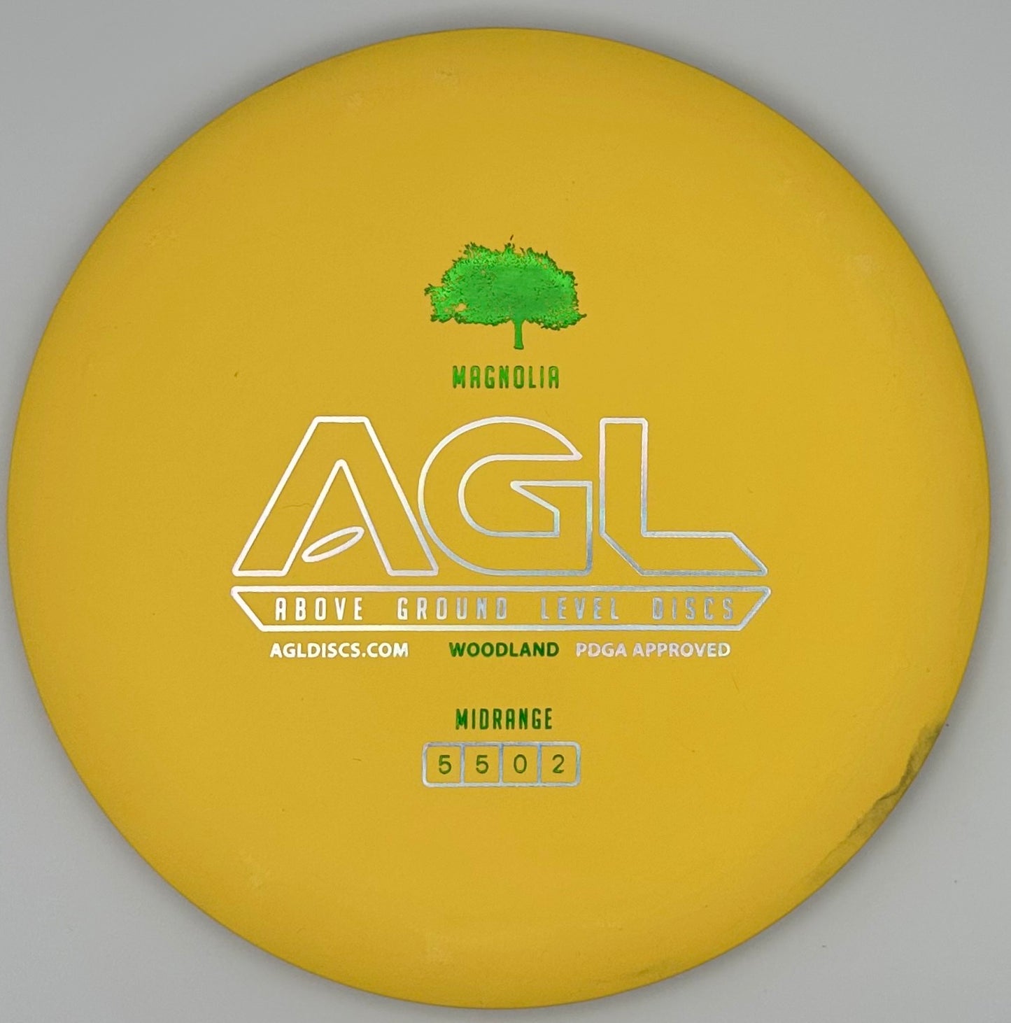 AGL Discs - Summer Lemon Yellow Woodland Magnolia (AGL Bar Stamp)