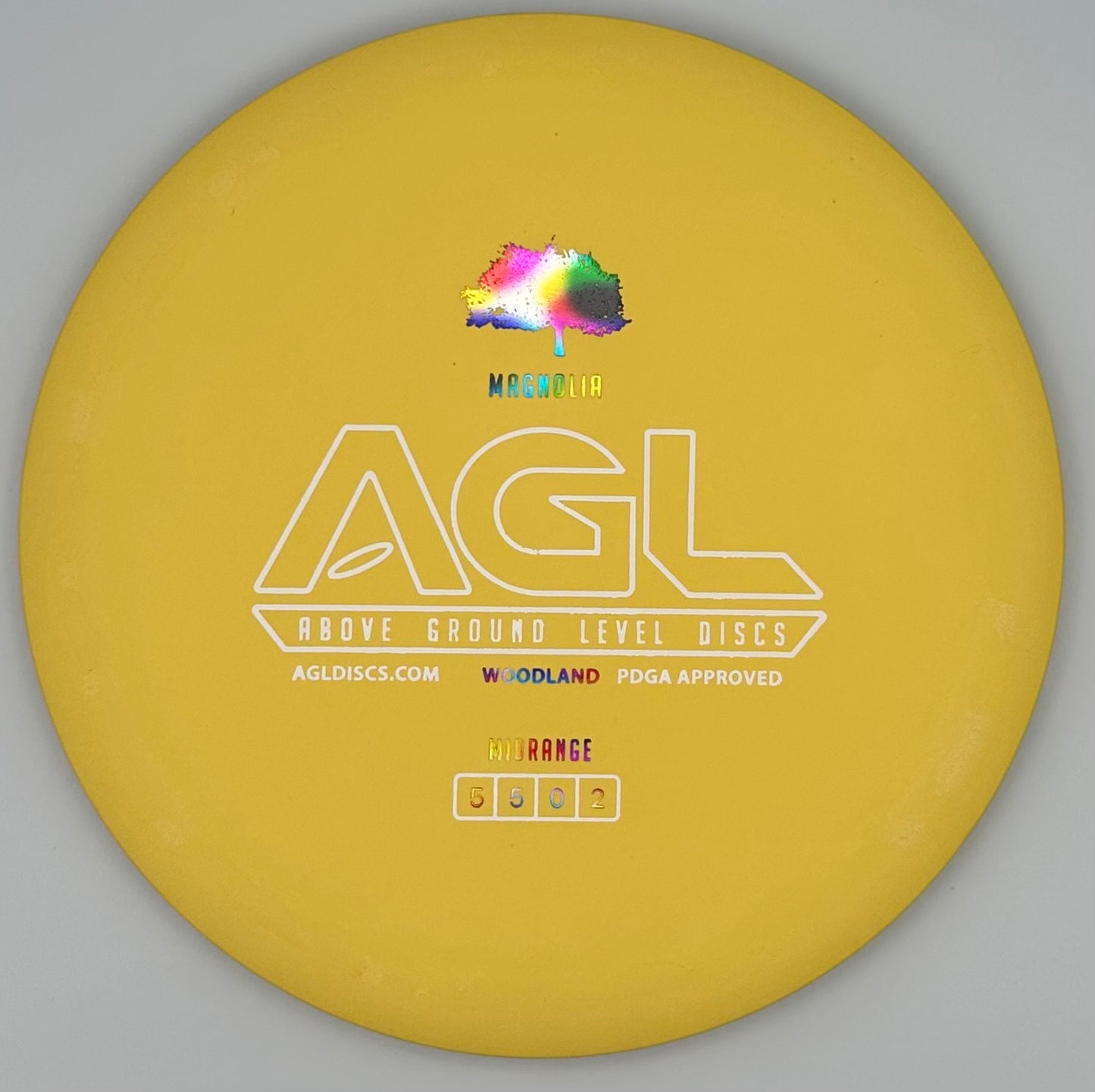 AGL Discs - Summer Lemon Yellow Woodland Magnolia (AGL Bar Stamp)