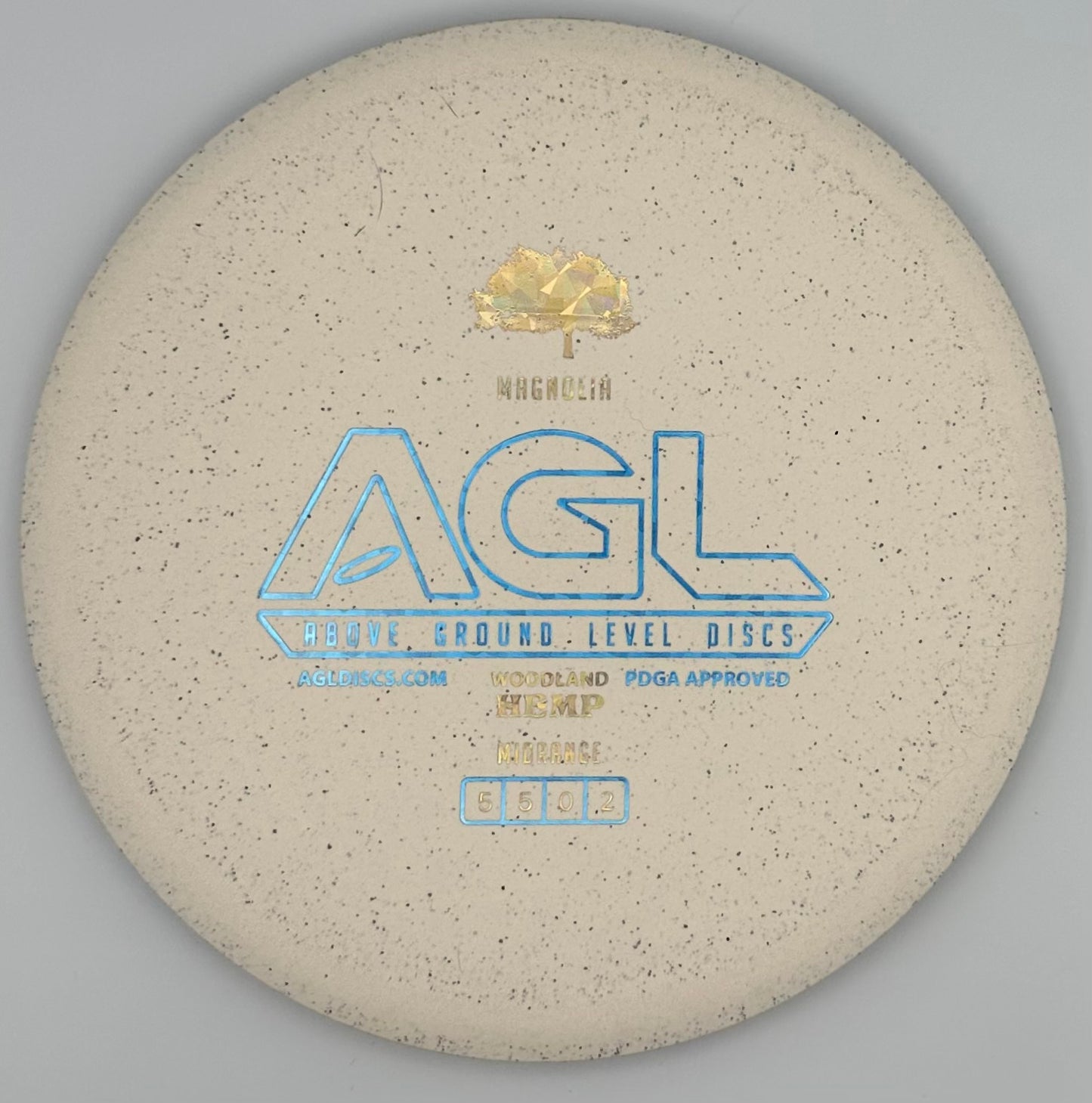 AGL Discs - Woodland Hemp Magnolia (AGL Bar Stamp)