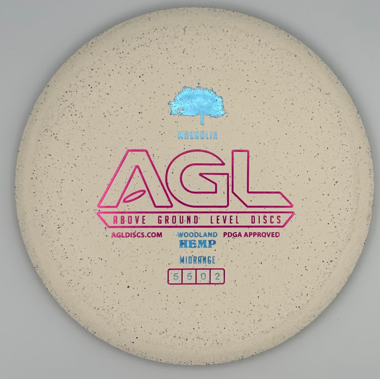 AGL Discs - Woodland Hemp Magnolia (AGL Bar Stamp)