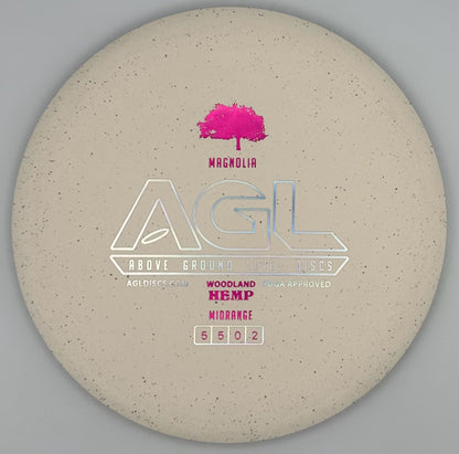 AGL Discs - Woodland Hemp Magnolia (AGL Bar Stamp)