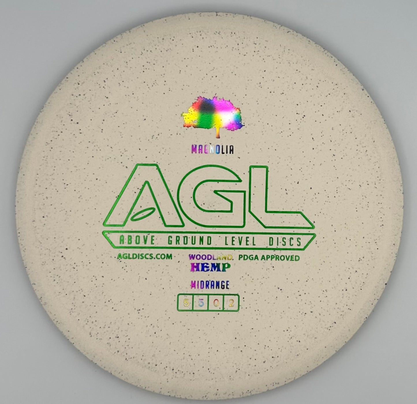 AGL Discs - Woodland Hemp Magnolia (AGL Bar Stamp)