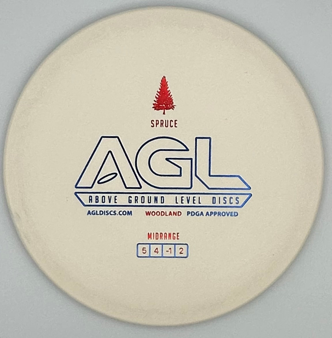 AGL Discs -Tightey Whitey Woodland Spruce (AGL Bar Logo)