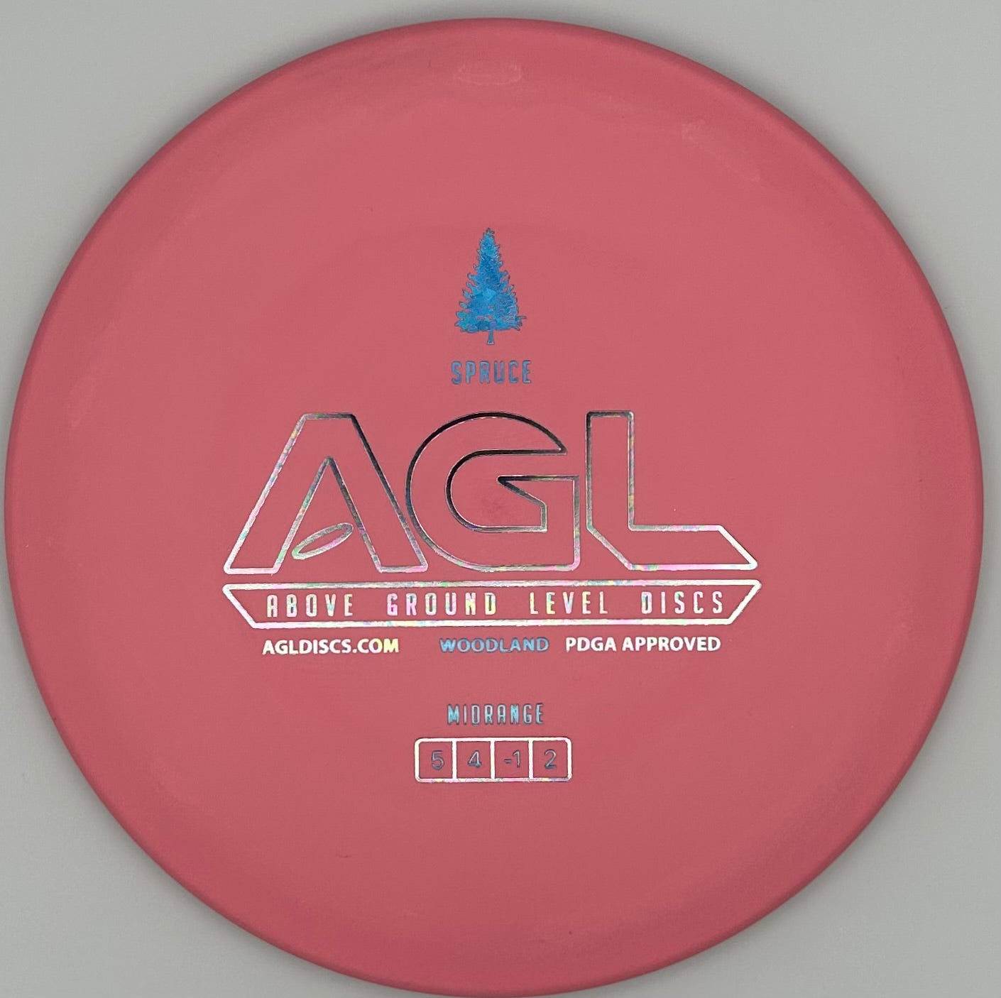 AGL Discs -Berry Punch Woodland Spruce (AGL Bar Logo)