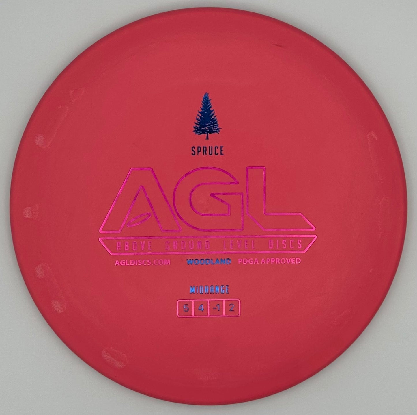 AGL Discs -Berry Punch Woodland Spruce (AGL Bar Logo)