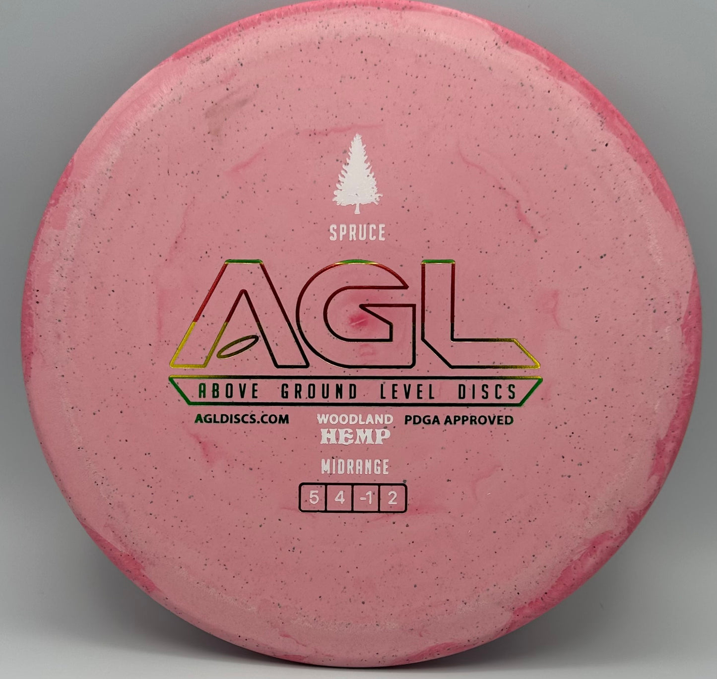 AGL Discs -Bubblegum Woodland Hemp Spruce (AGL Bar Logo)