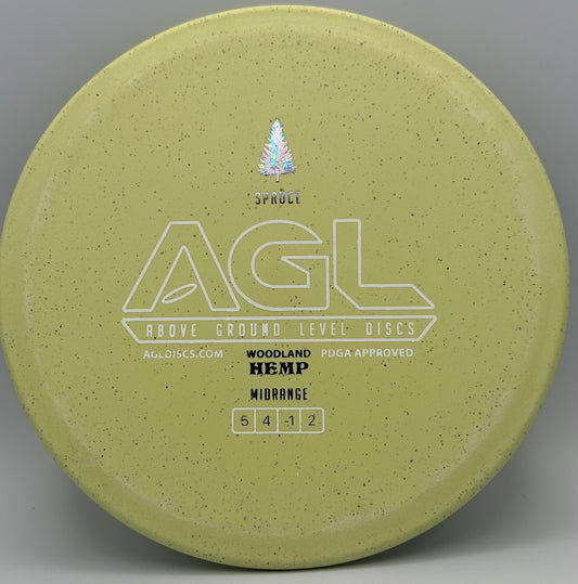 AGL Discs -Lemon Lime Woodland Hemp Spruce (AGL Bar Logo)