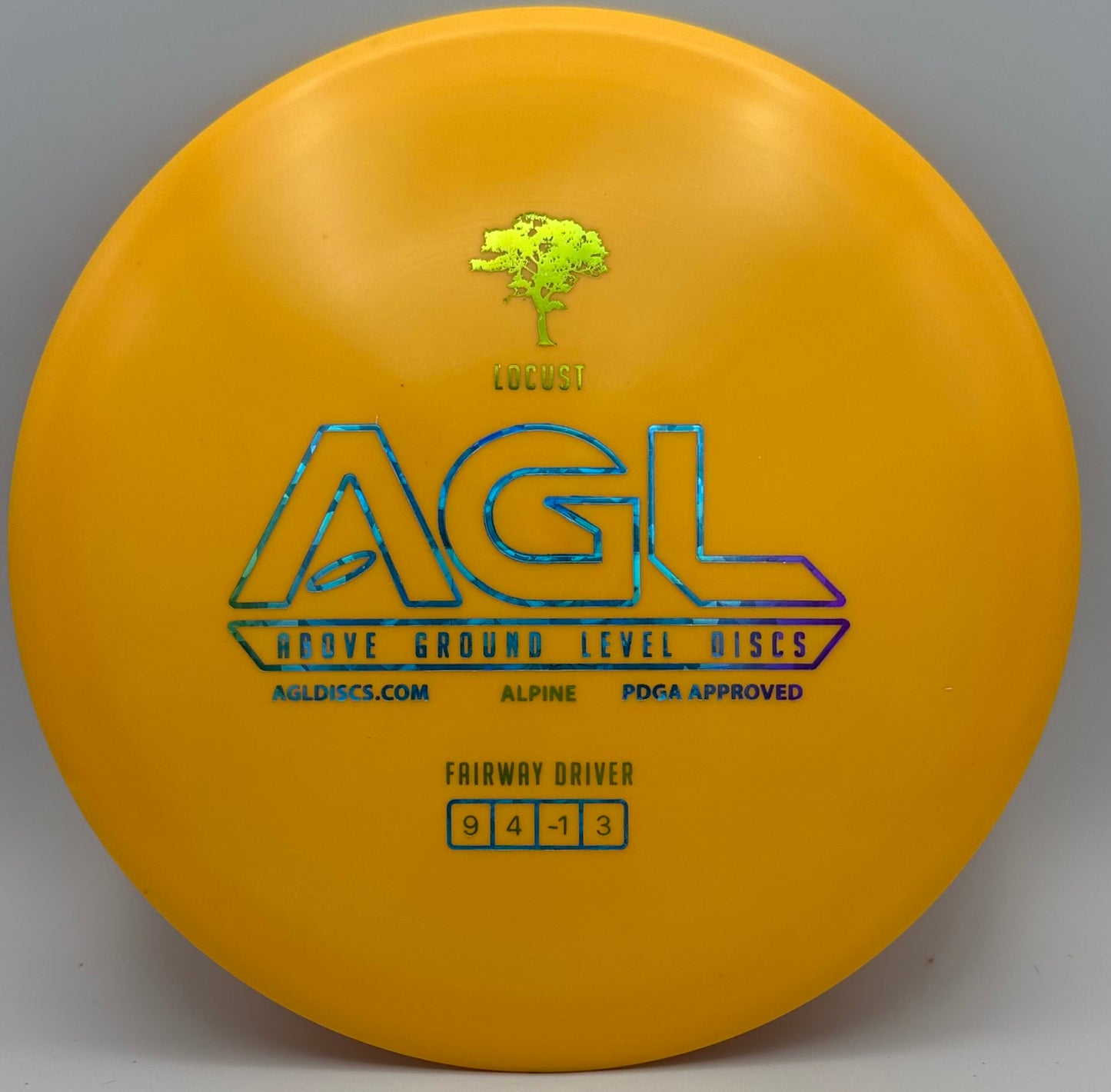 AGL Discs - Marigold Alpine Locust (AGL Bar Logo)