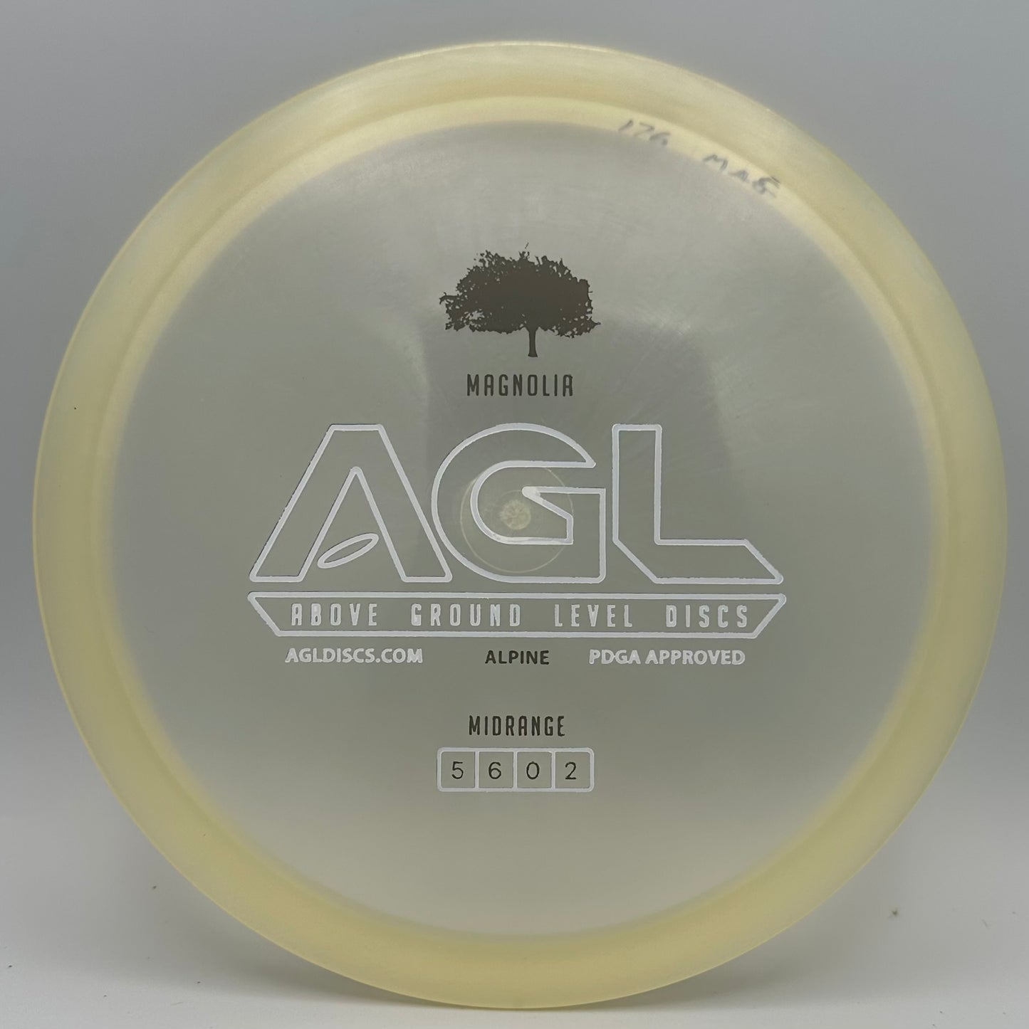 AGL Discs - Clearly Alpine Magnolia (AGL Bar Stamp)