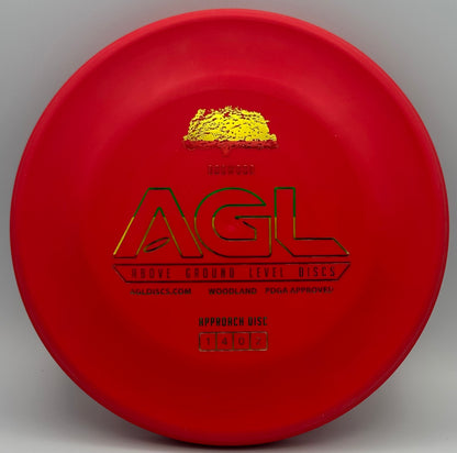 AGL Discs - Fire Engine Red Woodland DogWood (AGL Bar Stamp)