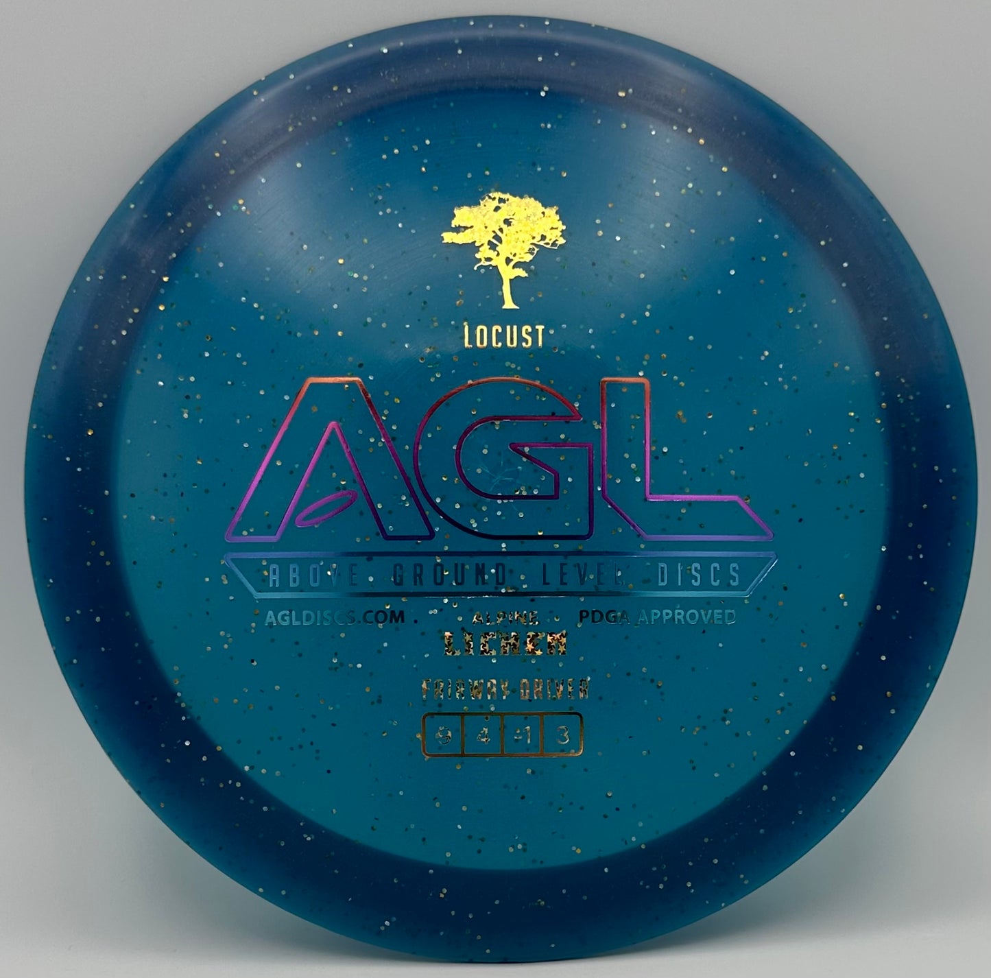 AGL Discs - Ocean Alpine Lichen Locust (AGL Bar Stamp)