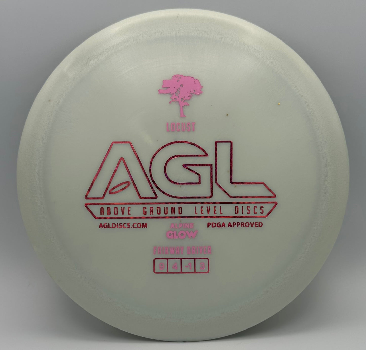 AGL Discs - Shimmery Alpine GLOW Locust (AGL Bar Stamp)