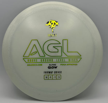 AGL Discs - Shimmery Alpine GLOW Locust (AGL Bar Stamp)