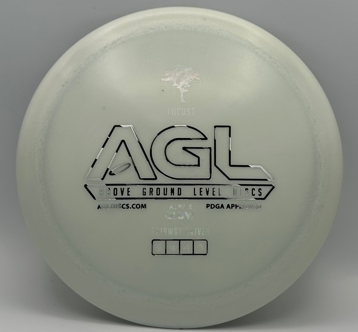 AGL Discs - Shimmery Alpine GLOW Locust (AGL Bar Stamp)