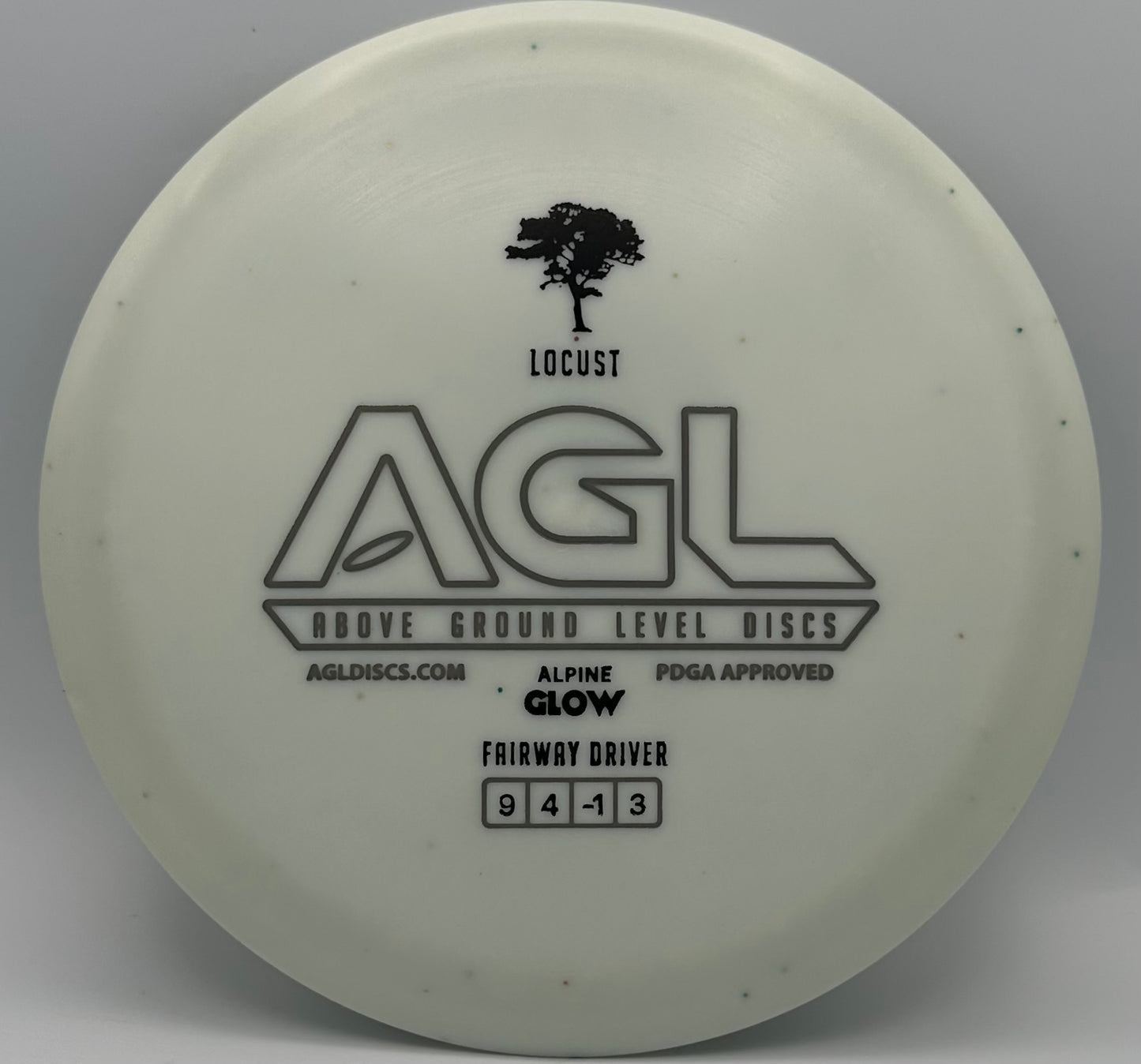 AGL Discs - Shimmery Alpine GLOW Locust (AGL Bar Stamp)