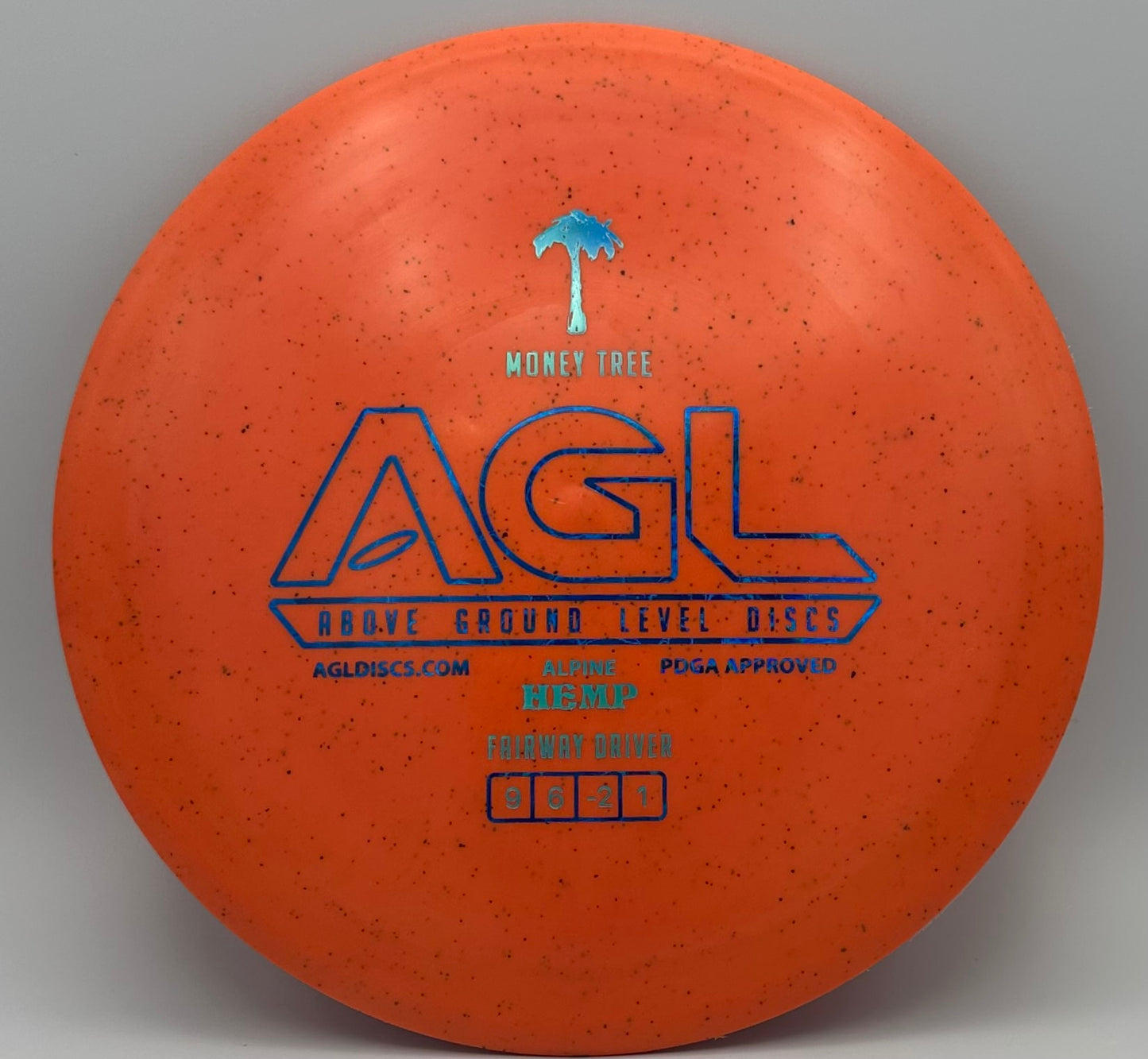 AGL Discs - Tangerine Alpine Hemp Money Tree  (AGL Bar Stamp)