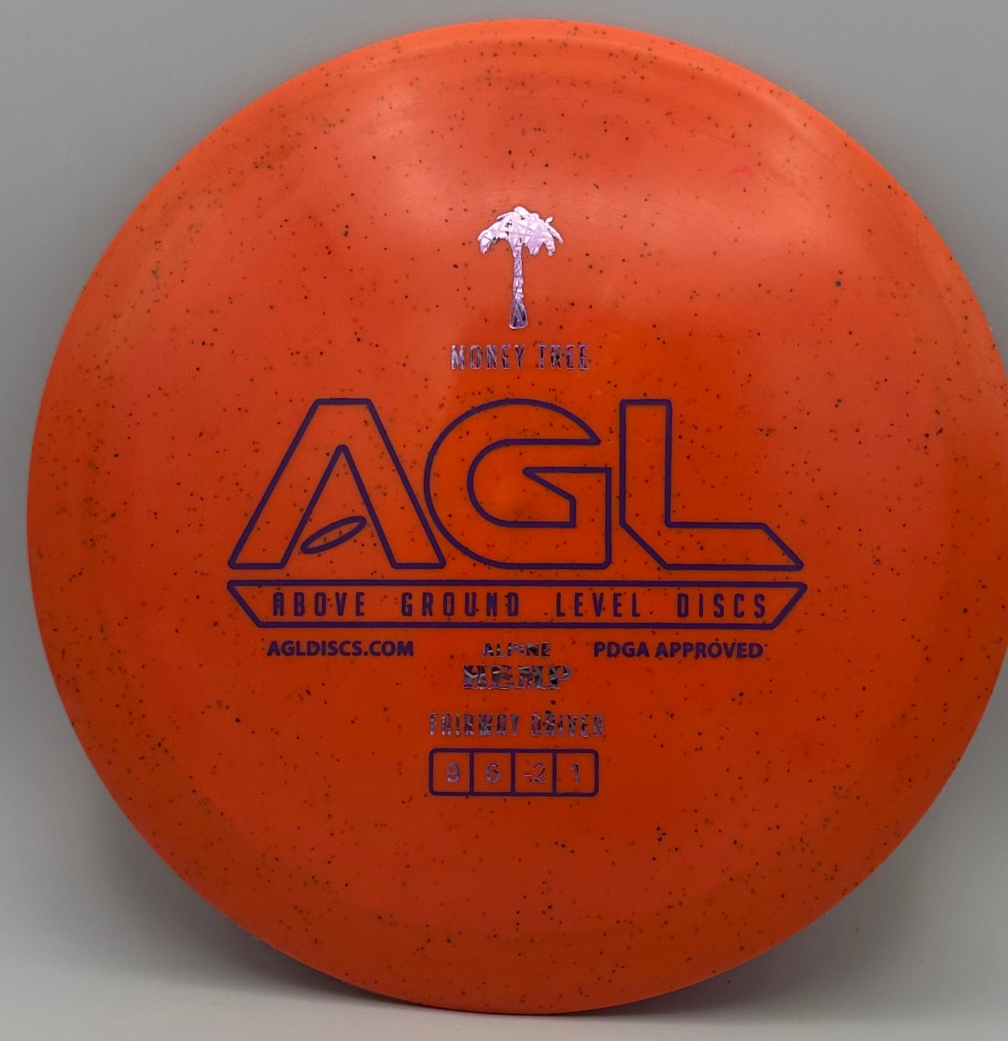 AGL Discs - Tangerine Alpine Hemp Money Tree  (AGL Bar Stamp)