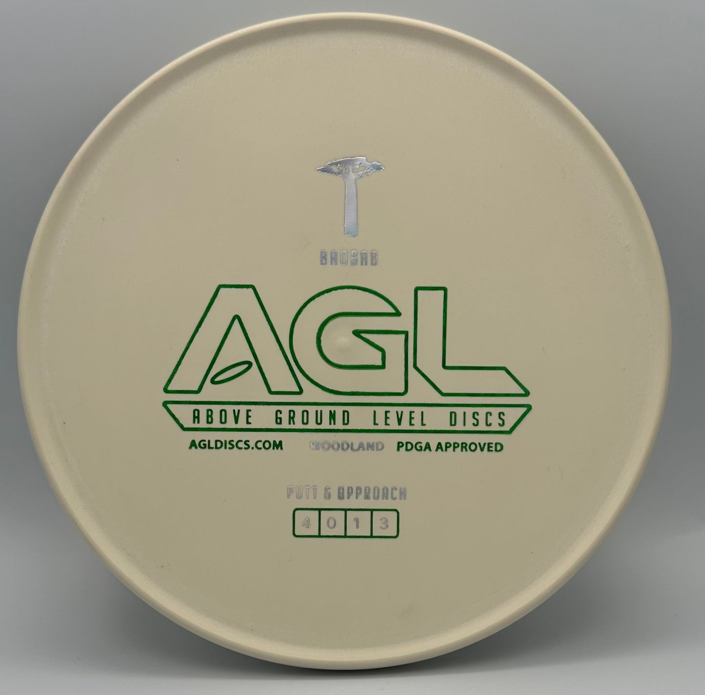 AGL Discs - LOW WEIGHT White Woodland Baobab (AGL Bar Stamp)