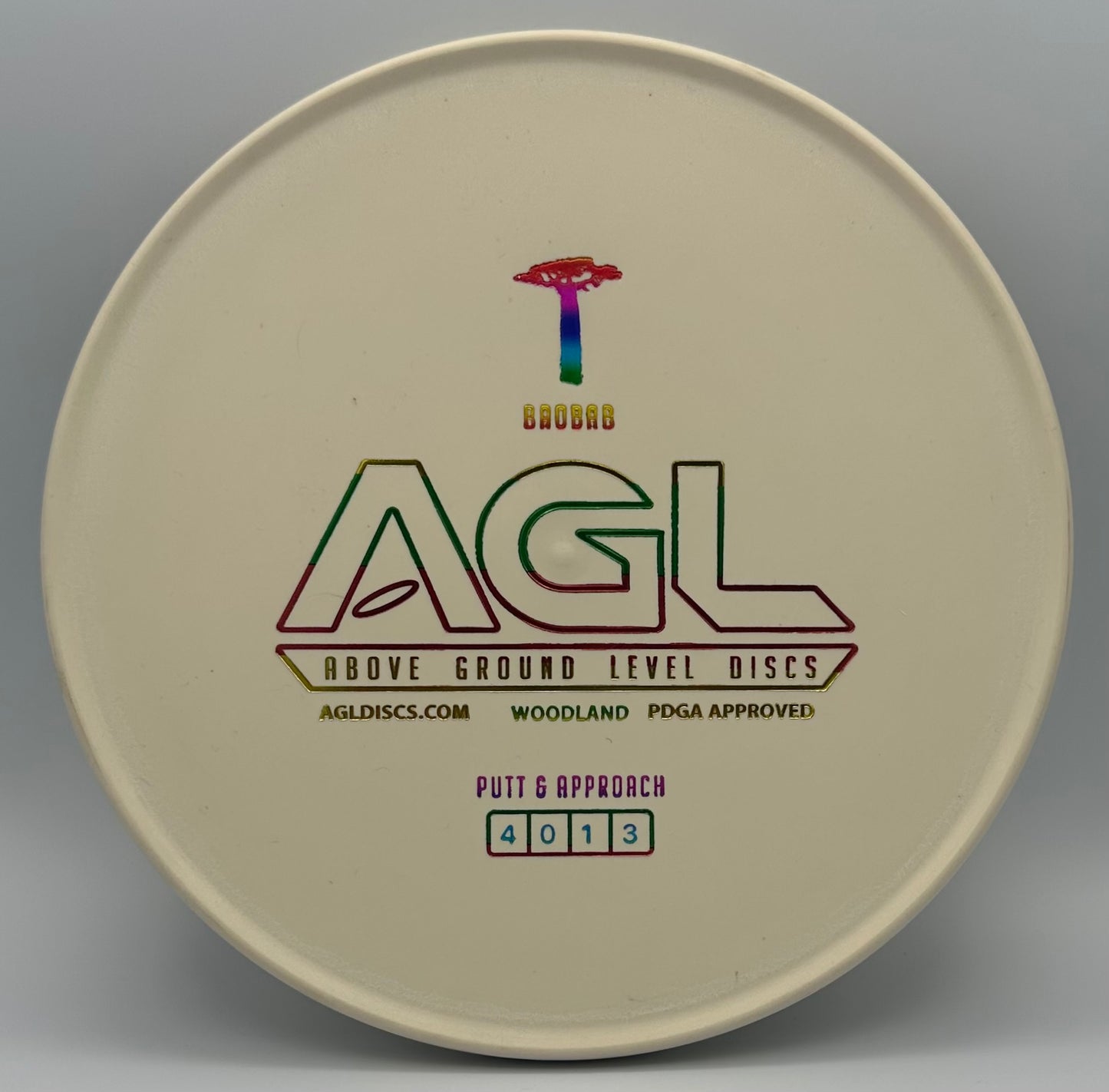 AGL Discs - LOW WEIGHT White Woodland Baobab (AGL Bar Stamp)