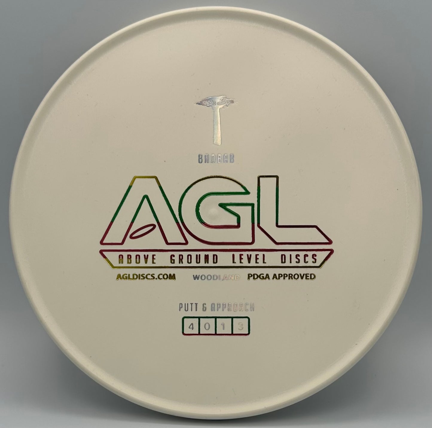 AGL Discs - LOW WEIGHT White Woodland Baobab (AGL Bar Stamp)