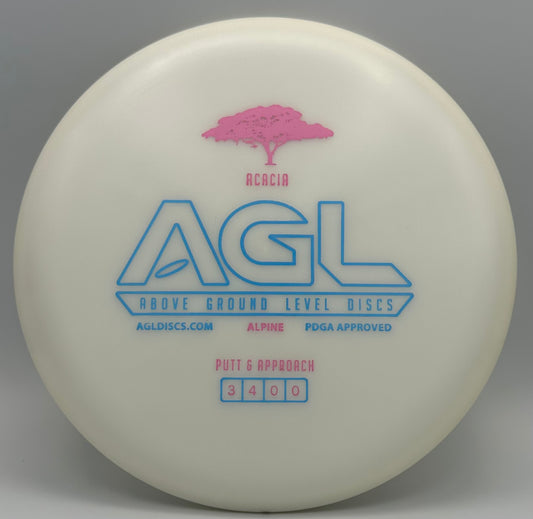 AGL Discs - White Alpine Acacia (AGL Bar Stamp)