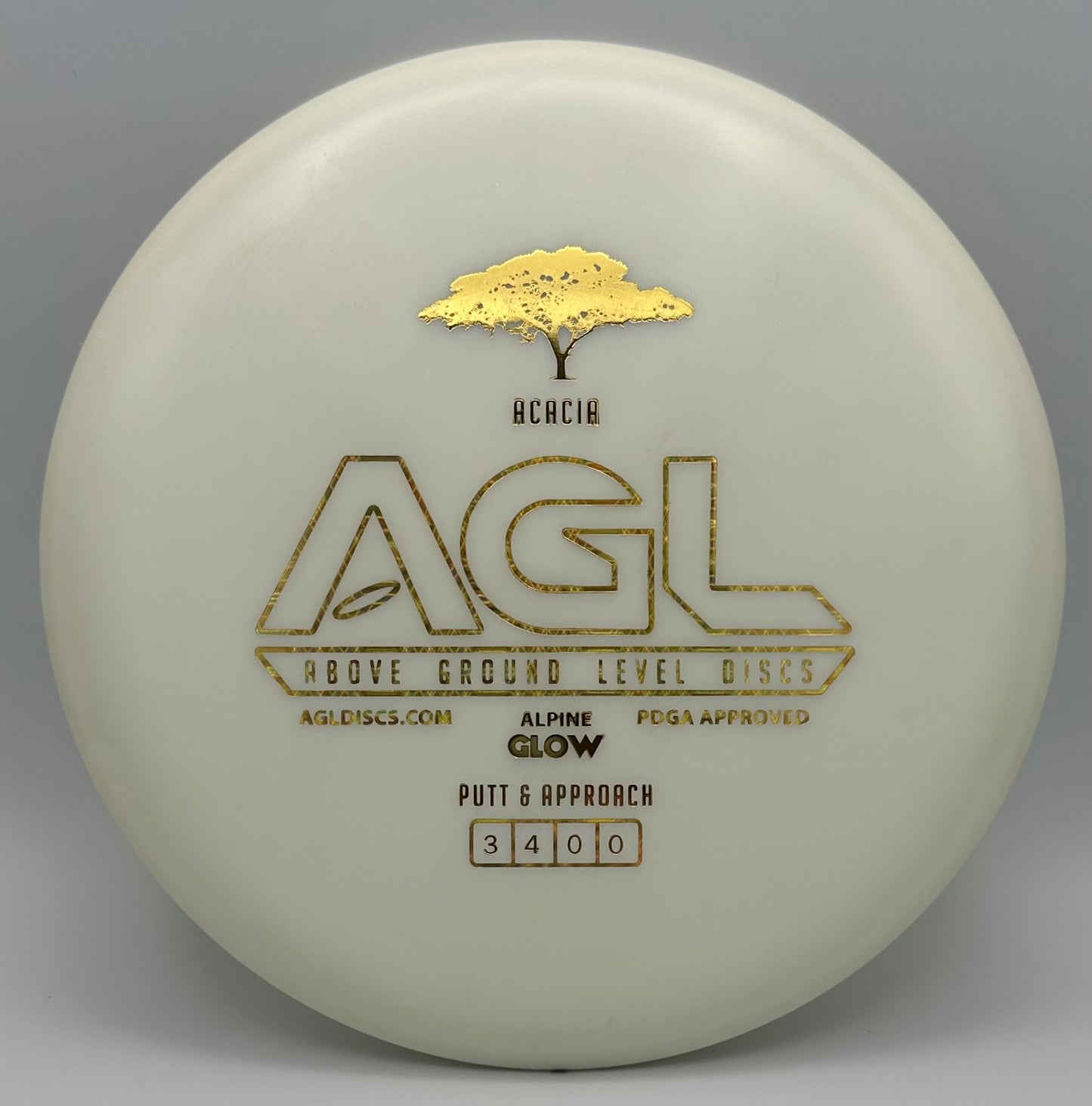 AGL Discs - Alpine GLOW Acacia (AGL Bar Stamp)