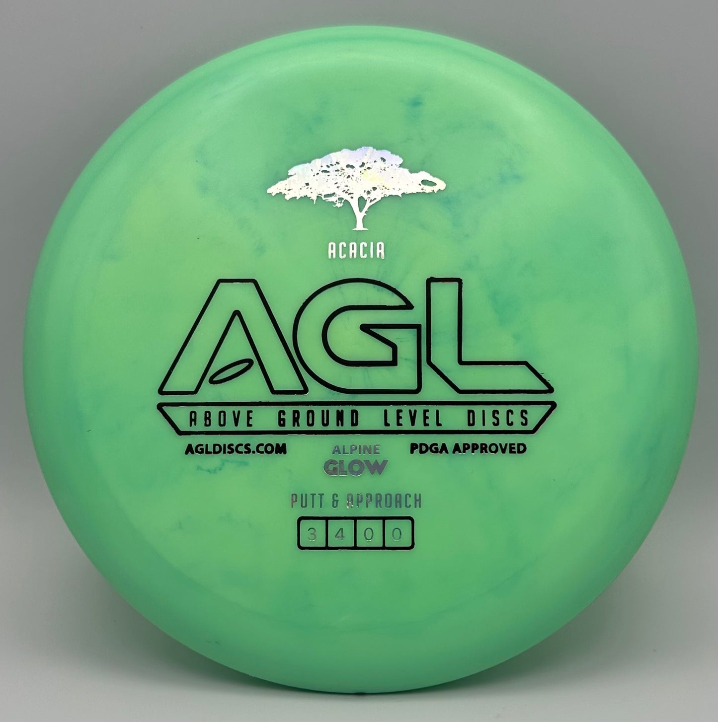 AGL Discs - Alpine GLOW Acacia (AGL Bar Stamp)