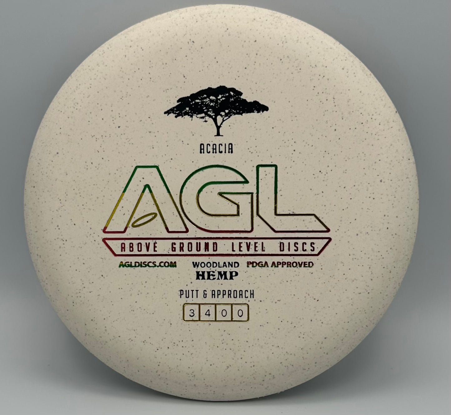 AGL Discs - Woodland Hemp Acacia (AGL Bar Stamp)