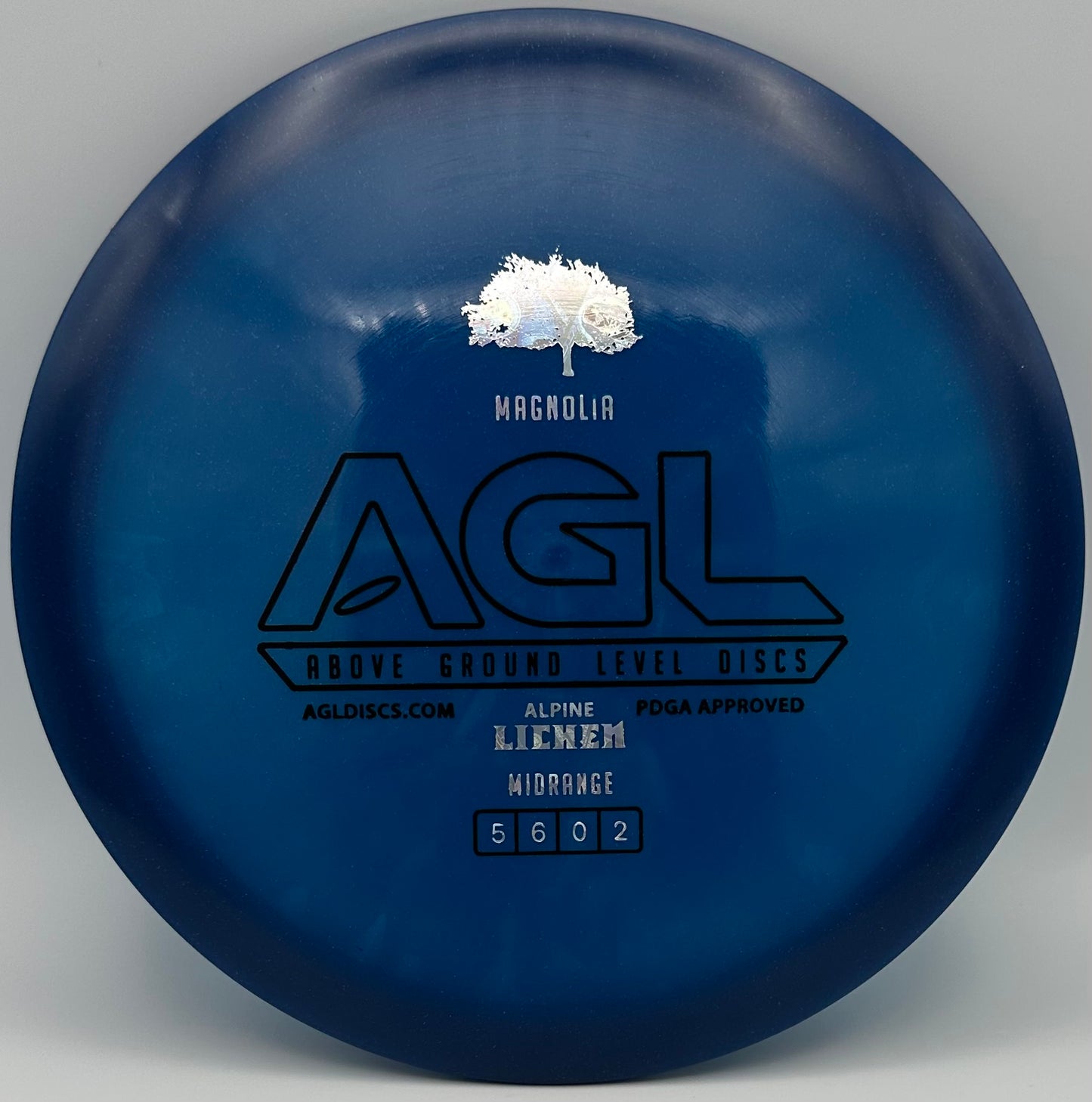 AGL Discs - Dark Blue Alpine Lichen Magnolia (AGL Bar Stamp)