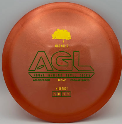 AGL Discs - Burnt Orange Alpine Magnolia (AGL Bar Stamp)