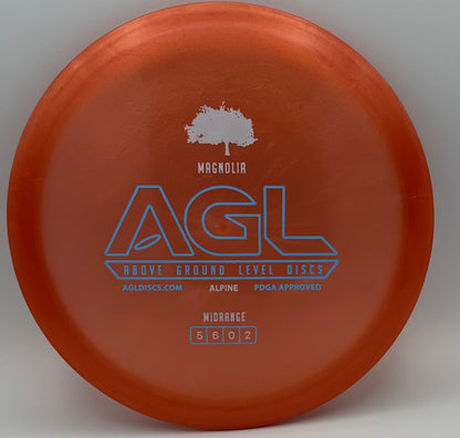 AGL Discs - Burnt Orange Alpine Magnolia (AGL Bar Stamp)