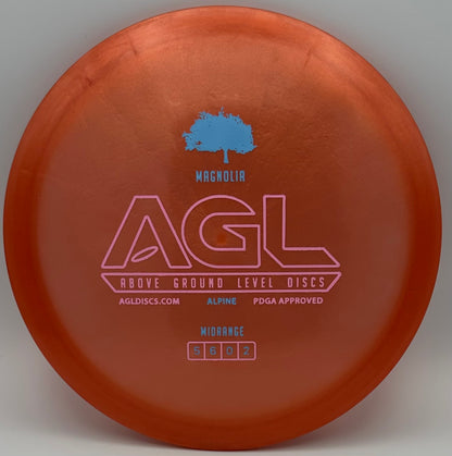 AGL Discs - Burnt Orange Alpine Magnolia (AGL Bar Stamp)